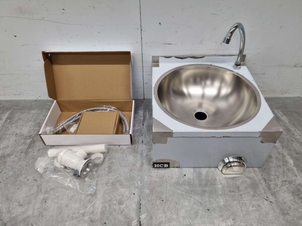 RVS Wasbak Spoelbak met kniebediening 40 x 40 cm Horeca