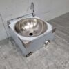 RVS Wasbak Spoelbak met kniebediening 40 x 40 cm Horeca - Afbeelding 2