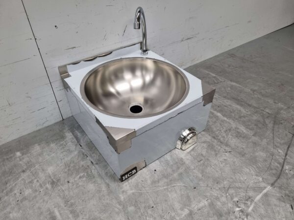 RVS Wasbak Spoelbak met kniebediening 40 x 40 cm Horeca - Afbeelding 2