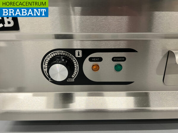 RVS Grillplaat Bakplaat Chroom bakplaat 75 cm 400V Horeca - Afbeelding 4