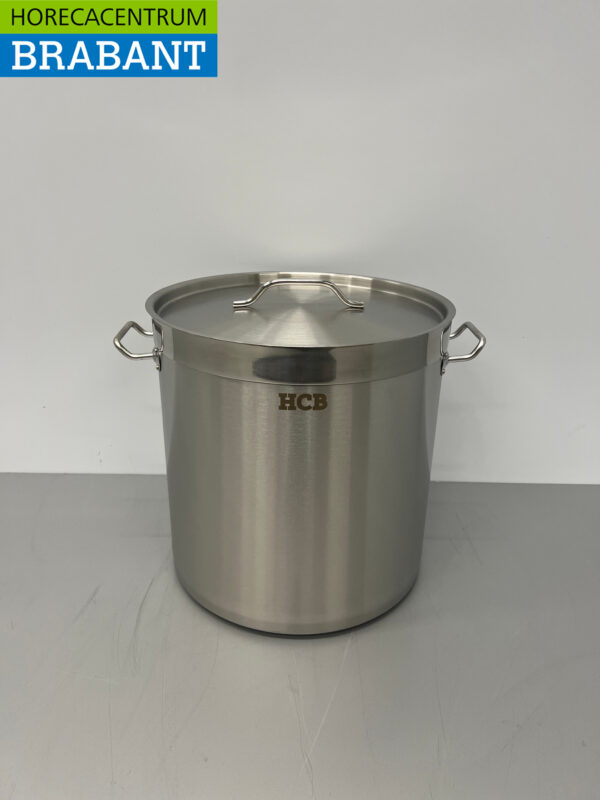 RVS HCB Soeppan Kookpan Pan Inductie 36,5 x 37 cm 33 liter Horeca