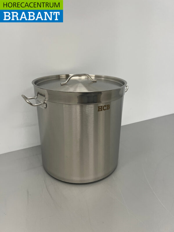 RVS HCB Soeppan Kookpan Pan Inductie 36,5 x 37 cm 33 liter Horeca - Afbeelding 2