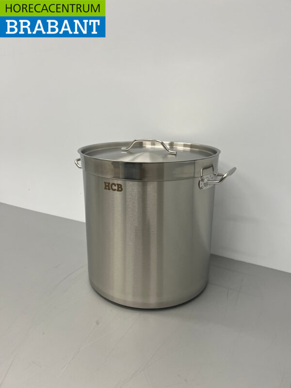 RVS HCB Soeppan Kookpan Pan Inductie 36,5 x 37 cm 33 liter Horeca - Afbeelding 3