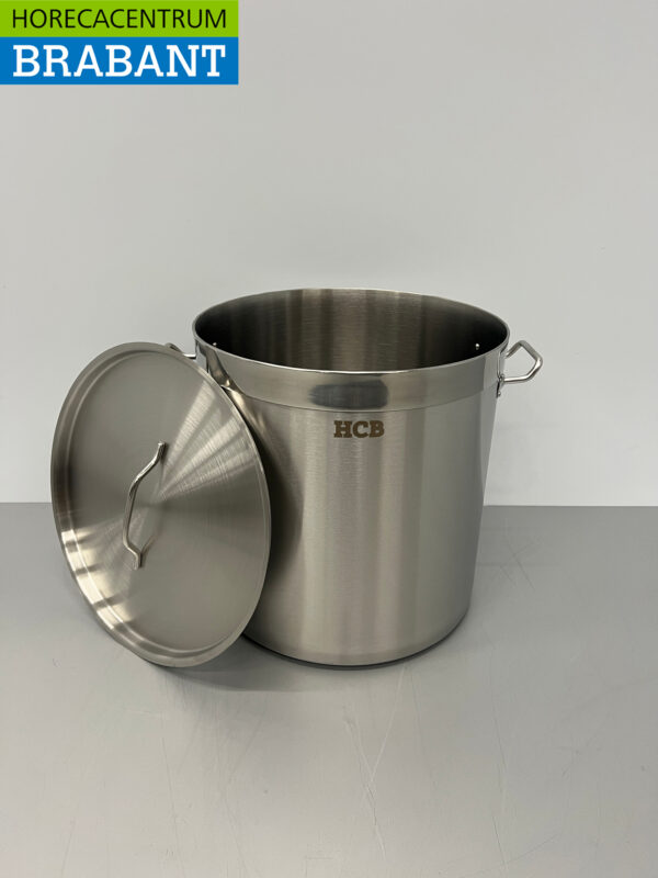 RVS HCB Soeppan Kookpan Pan Inductie 36,5 x 37 cm 33 liter Horeca - Afbeelding 4