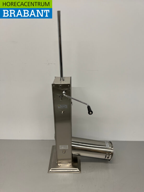 RVS Verticale vulbus stopbus worstvuller 7 liter Horeca Slagerij - Afbeelding 4