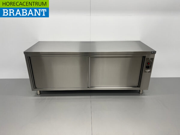 RVS Warmhoudkast Bordenwarmhoudkast 2 schuifdeuren Premium-line 200 cm Horeca