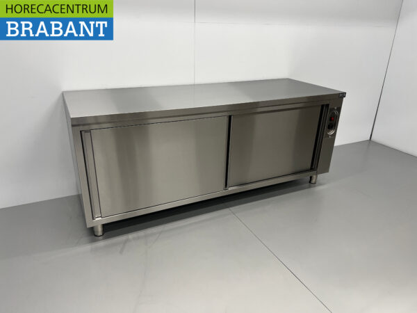 RVS Warmhoudkast Bordenwarmhoudkast 2 schuifdeuren Premium-line 200 cm Horeca - Afbeelding 3