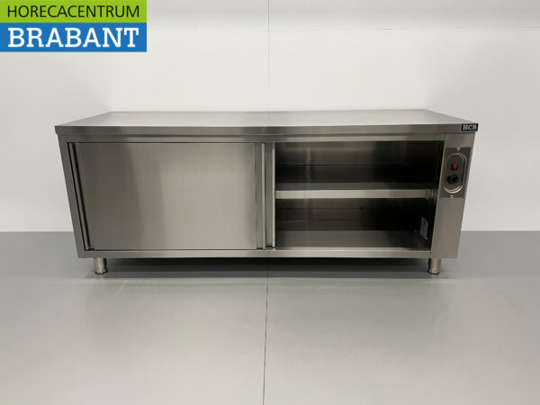 RVS Warmhoudkast Bordenwarmhoudkast 2 schuifdeuren Premium-line 200 cm Horeca - Afbeelding 4
