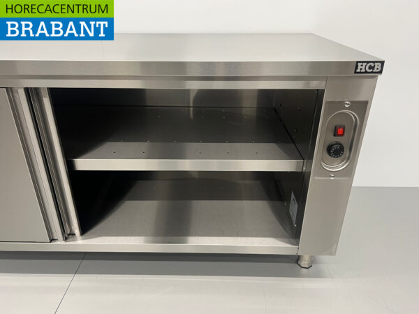 RVS Warmhoudkast Bordenwarmhoudkast 2 schuifdeuren Premium-line 200 cm Horeca - Afbeelding 5