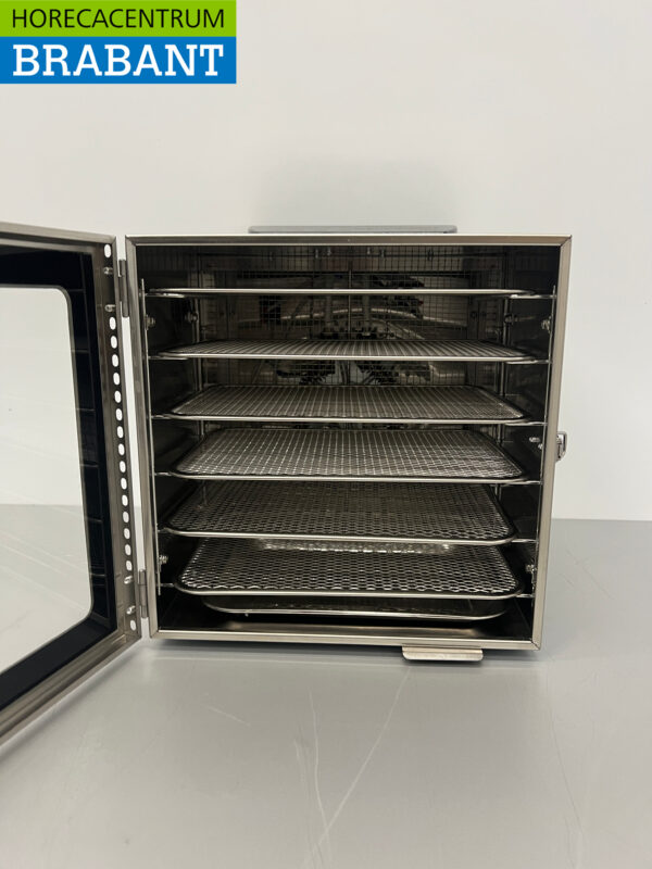 RVS Voedseldroger Droogautomaat Fruitdroger 6 rekken 230V Horeca - Afbeelding 4