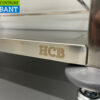 RVS Serveerwagen Dienwagen 2 lagen 95 cm Horeca - Afbeelding 4