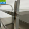 RVS Serveerwagen Dienwagen 4 lagen 95 cm Horeca - Afbeelding 5