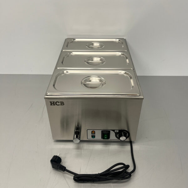 RVS Bain marie 3 x 1/3 GN 230V Horeca