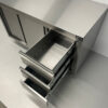 RVS Werkkast Premium-line Kast Werktafel 2 schuifdeuren en 3 laden 140 cm Horeca - Afbeelding 5