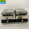 RVS Dubbele Wafelijzer Luikse wafels 230V Horeca