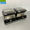 RVS Dubbele Wafelijzer Luikse wafels 230V Horeca - Afbeelding 2