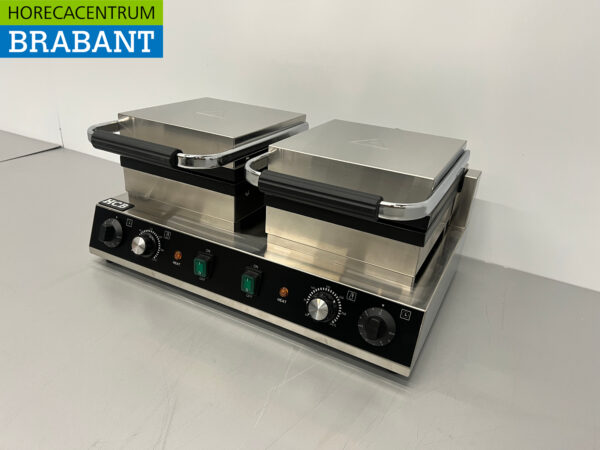 RVS Dubbele Wafelijzer Luikse wafels 230V Horeca - Afbeelding 3
