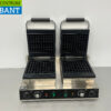 RVS Dubbele Wafelijzer Luikse wafels 230V Horeca - Afbeelding 4