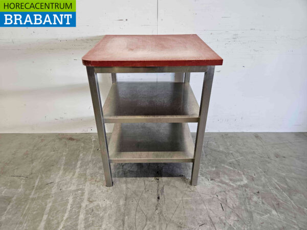 RVS Polyethyleen PE Snijtafel Werktafel 70 x 70 x 92 cm Horeca Slagerij
