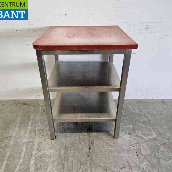 RVS Polyethyleen PE Snijtafel Werktafel 70 x 70 x 92 cm Horeca Slagerij