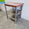 RVS Polyethyleen PE Snijtafel Werktafel 70 x 70 x 92 cm Horeca Slagerij - Afbeelding 3