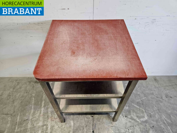 RVS Polyethyleen PE Snijtafel Werktafel 70 x 70 x 92 cm Horeca Slagerij - Afbeelding 4