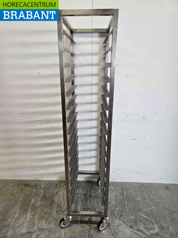 RVS Regaalwagen 15 x 1/1 GN/gastronorm Horeca