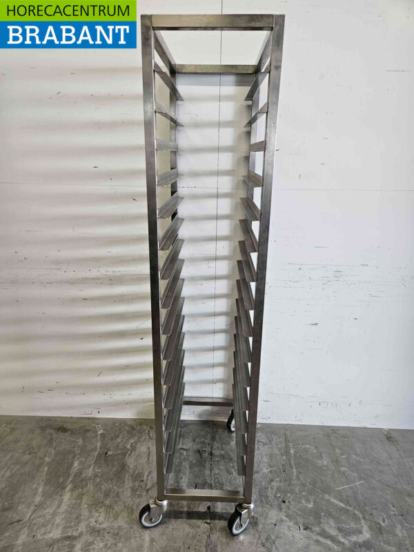 RVS Regaalwagen 15 x 1/1 GN/gastronorm Horeca