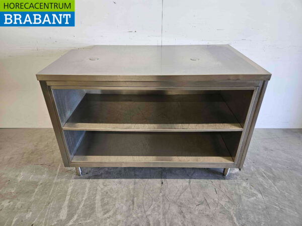 RVS Werktafel Werkkast 134 cm Horeca
