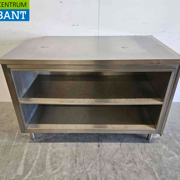 RVS Werktafel Werkkast 134 cm Horeca
