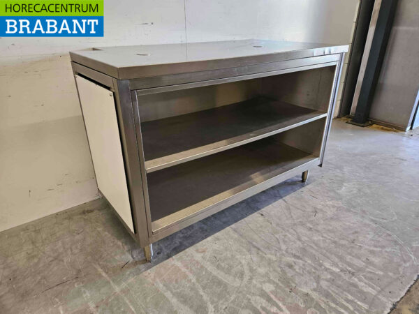 RVS Werktafel Werkkast 134 cm Horeca - Afbeelding 2