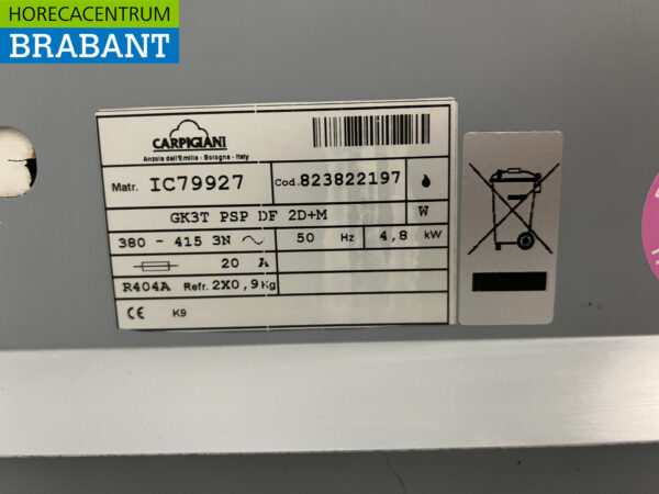 RVS Carpigiani GK3T Softijsmachine Milkshakemachine 400V Horeca - Afbeelding 6