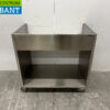 RVS Saro Verrijdbare werktafel met opstaande rand 96 x 60 x 92 cm Horeca