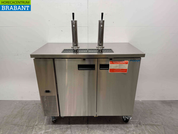 Polar G-Series direct draw fust bierdispenser, dubbele tapkraan 124,7 cm 230V Horeca