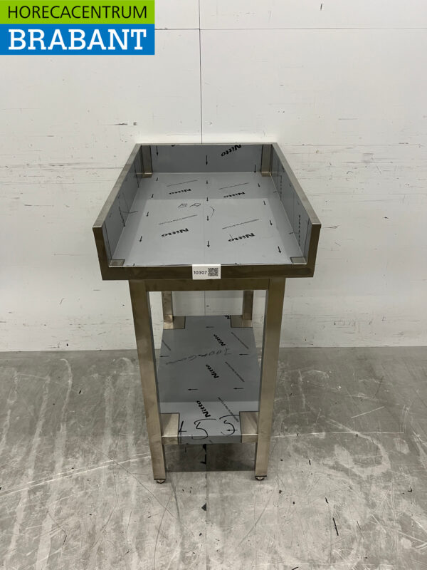 RVS Werktafel 50 x 70 opstaande rand Horeca