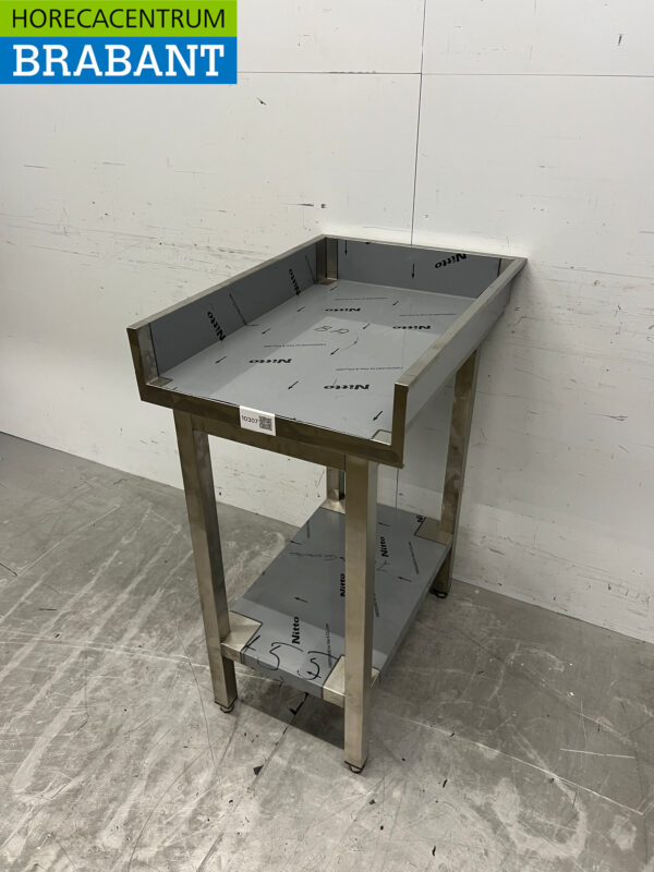 RVS Werktafel 50 x 70 opstaande rand Horeca - Afbeelding 2
