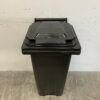 Saro grote afvalcontainer 120 liter Zwart Horeca