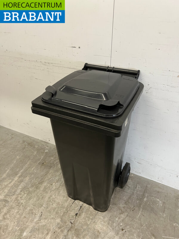 Saro grote afvalcontainer 120 liter Zwart Horeca - Afbeelding 2