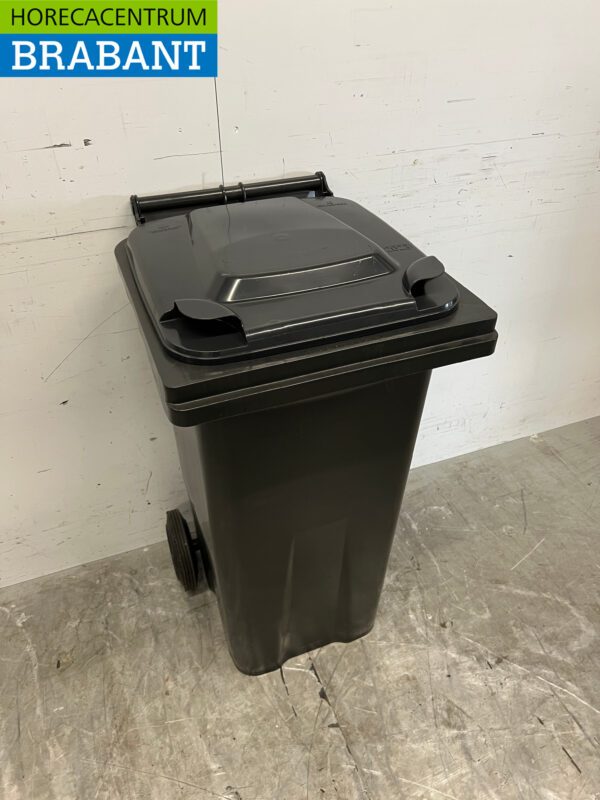 Saro grote afvalcontainer 120 liter Zwart Horeca - Afbeelding 3