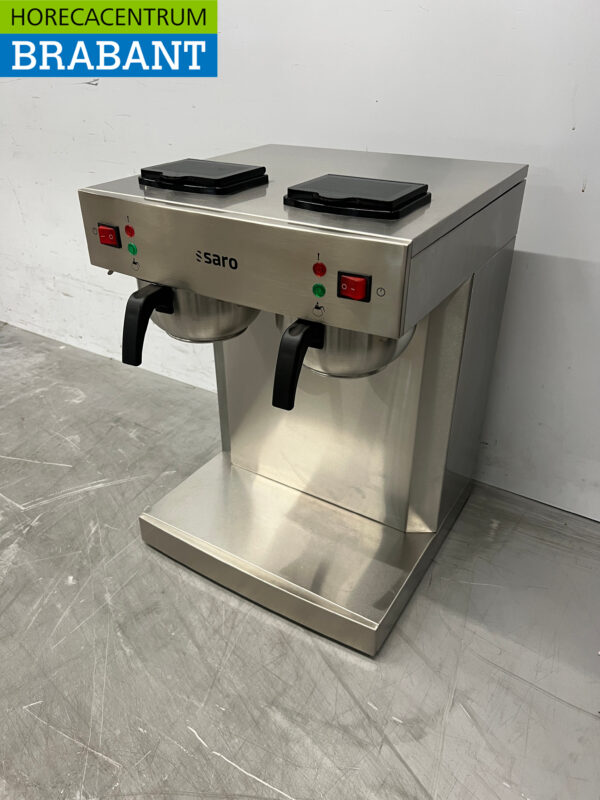 RVS Saro Koffiezetapparaat met Thermoskannen 2,2 liter 2 x 230V Horeca - Afbeelding 3