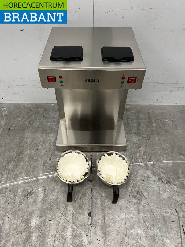 RVS Saro Koffiezetapparaat met Thermoskannen 2,2 liter 2 x 230V Horeca - Afbeelding 2
