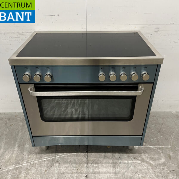 RVS Saro Inductiefornuis met elektrische oven 400V Horeca