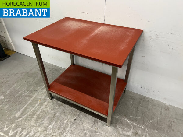RVS Snijtafel Polyethyleen 100 x 70 x 94 cm Horeca Slagerij - Afbeelding 2