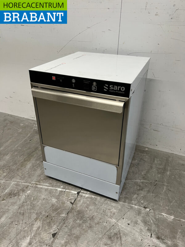 RVS Saro Glazenspoelmachine met zeepdoseerpomp 230V Horeca - Afbeelding 2