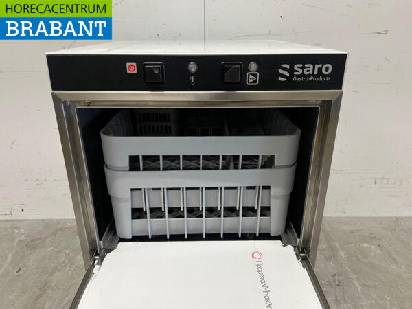 RVS Saro Glazenspoelmachine met zeepdoseerpomp 230V Horeca - Afbeelding 4