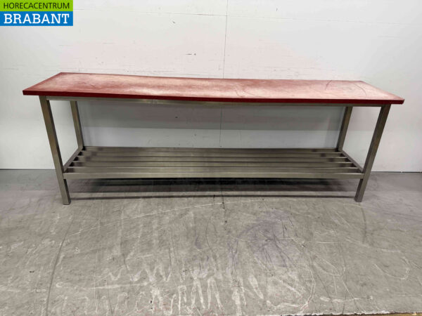 RVS Snijtafel Polyethyleen PE 242 x 60 x 85.5 cm Horeca Slagerij