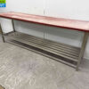 RVS Snijtafel Polyethyleen PE 242 x 60 x 85.5 cm Horeca Slagerij - Afbeelding 3