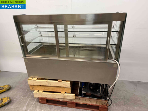 RVS Drop-in Koelvitrine Gekoelde vitrine 4 x 1/1 gastronorm GN 145 cm 230V Horeca - Afbeelding 4