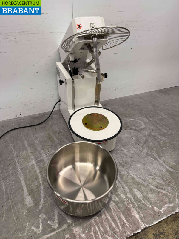 RVS HCB Spiraalkneder deegmenger deegmixer 40 liter 400V Horeca - Afbeelding 6