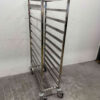 RVS Regaalwagen 12 x 1/1 gastronorm/GN Horeca - Afbeelding 2